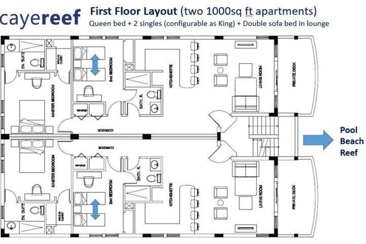 Caye Reef Condos เคย์คอล์กเกอร์ ภายนอก รูปภาพ